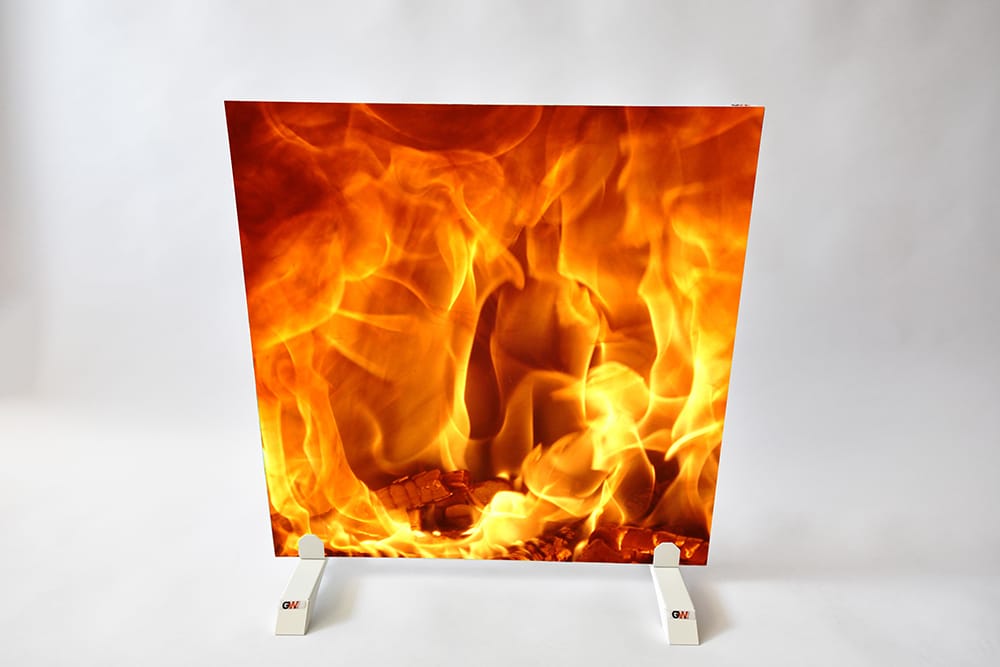 Infrarotheizung Motiv Flamme 450 Watt